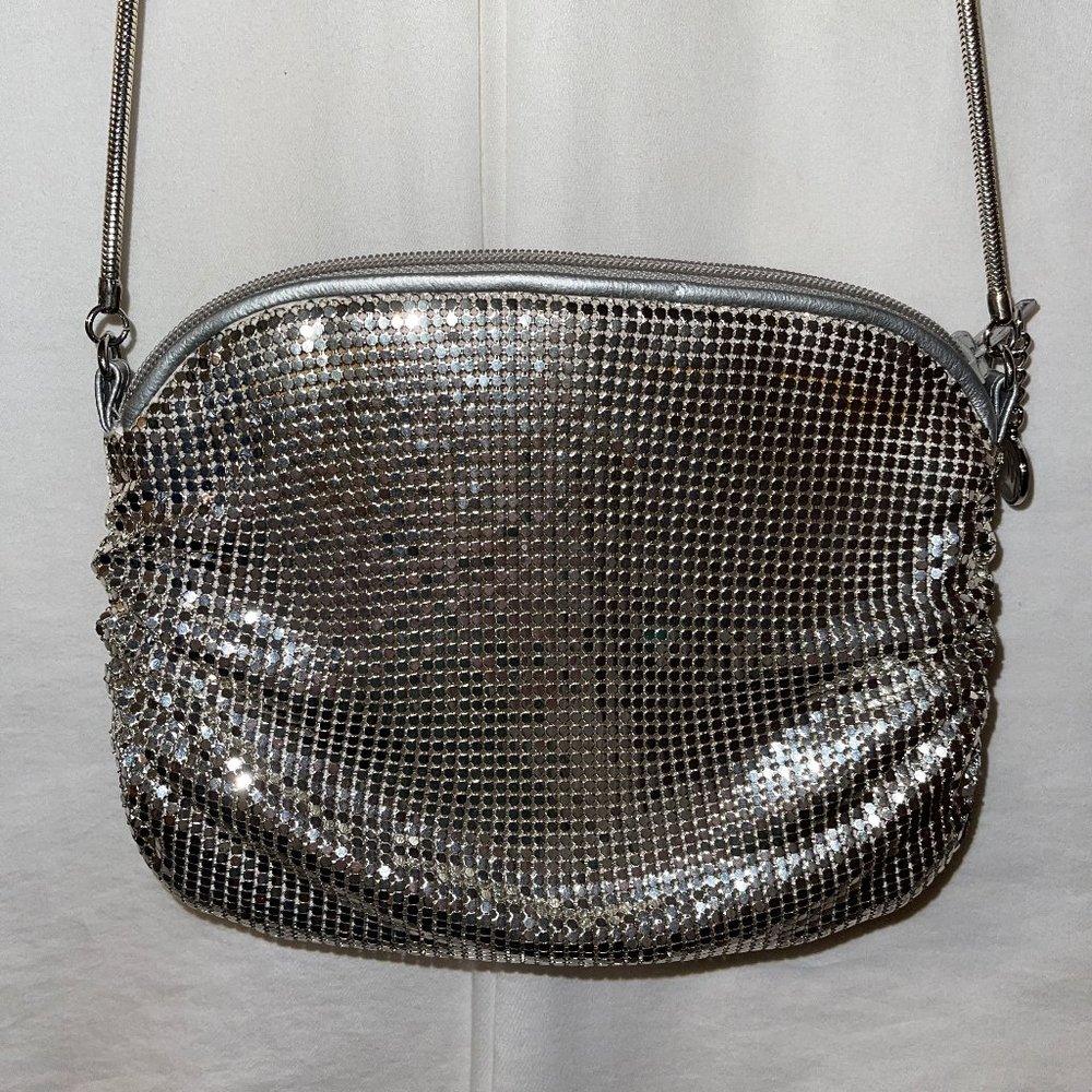 Vintage LaRegal Handmade Silver Chainmail Small Crossbody Purse
